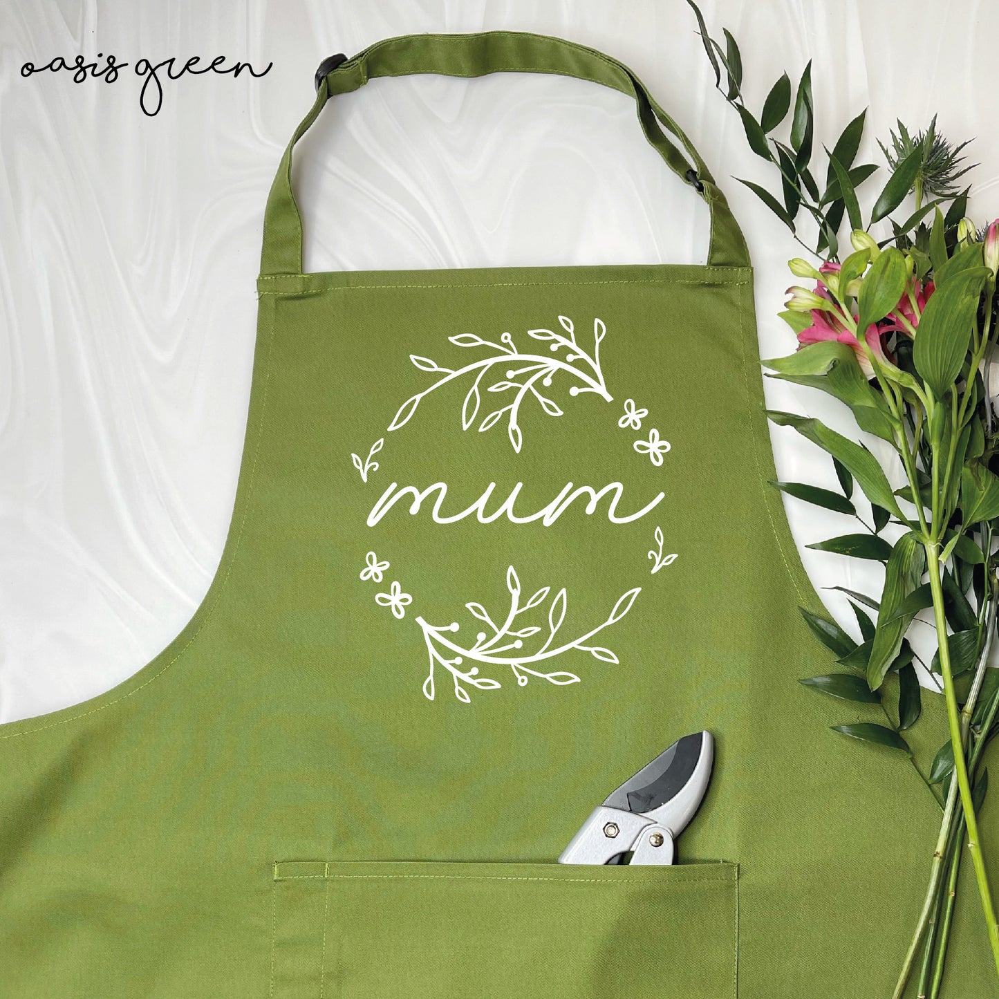 Laurel Leaves Apron For Mum - Lovetree Design