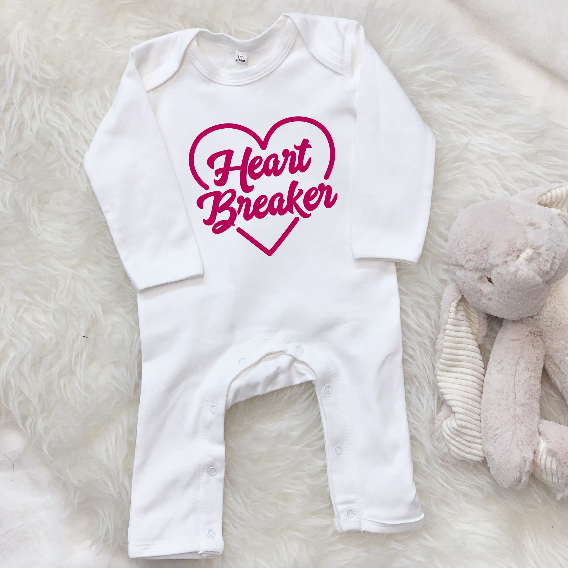 Heart Breaker Valentines Babygrow - Lovetree Design