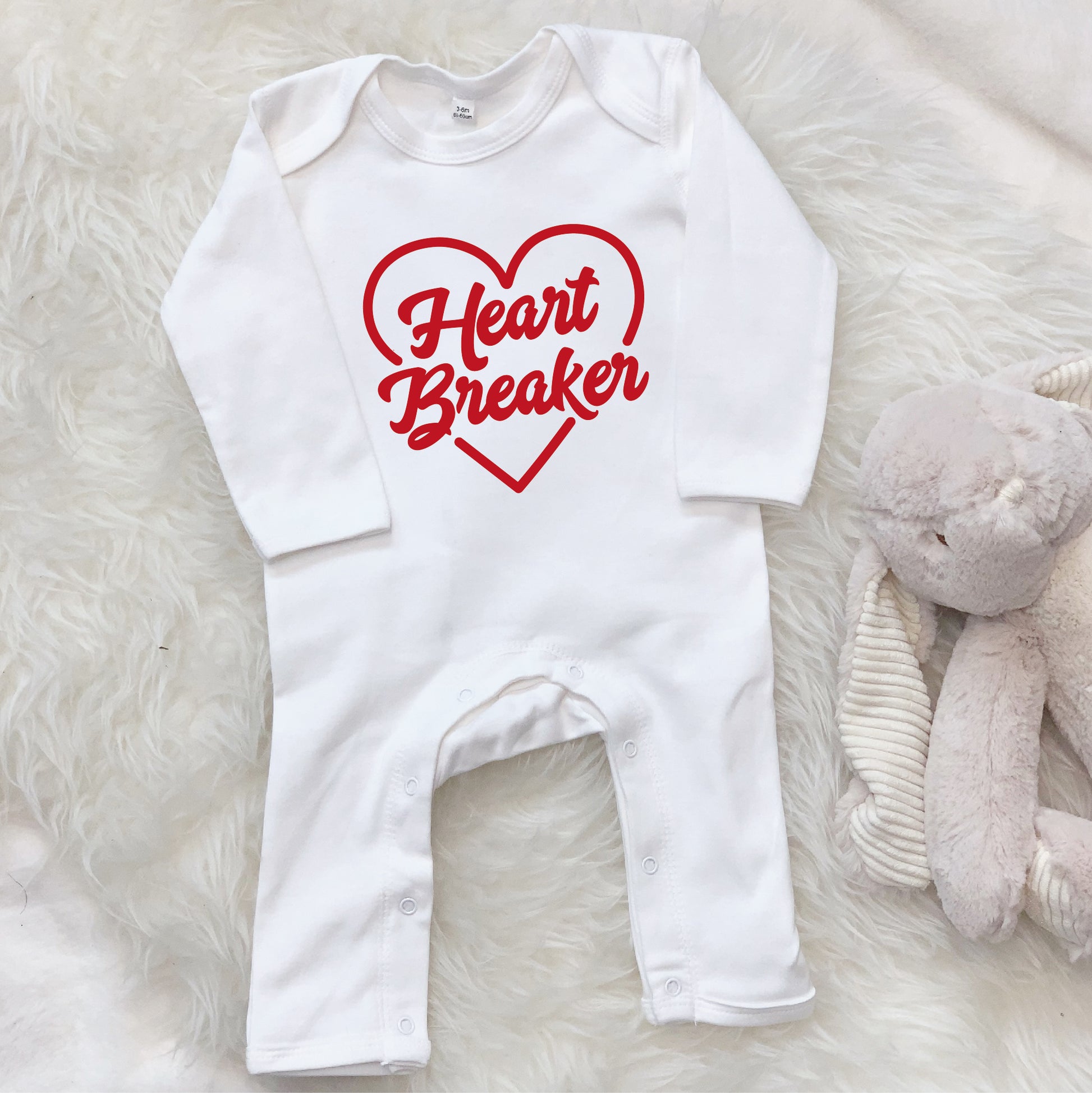 Heart Breaker Valentines Babygrow - Lovetree Design