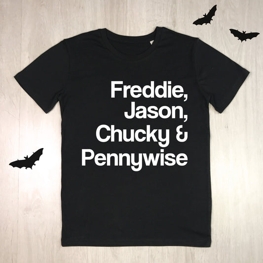 Classic Horror Baddies Halloween T Shirt - Lovetree Design