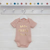 Baby Girls Rule Pink And Gold Babygrow - Lovetree Design