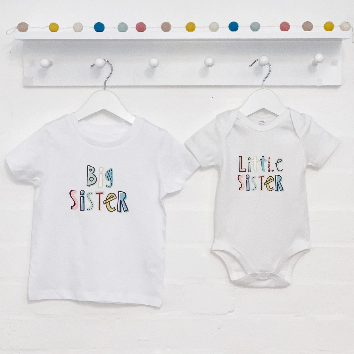 Dots And Dashes Unisex Brother Sister T Shirt Set - Lovetree Design