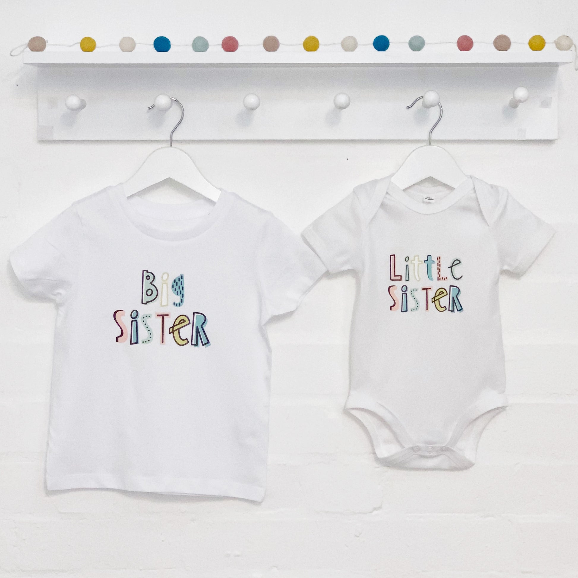 Dots And Dashes Unisex Brother Sister T Shirt Set - Lovetree Design