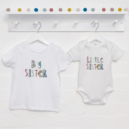 Dots And Dashes Unisex Brother Sister T Shirt Set - Lovetree Design