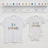 Dots And Dashes Unisex Brother Sister T Shirt Set - Lovetree Design
