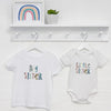 Dots And Dashes Unisex Brother Sister T Shirt Set - Lovetree Design