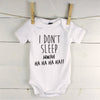 'I Don't Sleep. Mwah Ha Ha Ha Ha' Babygrow - Lovetree Design
