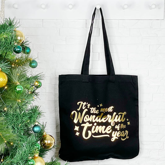 Its A Wonderful Time Of Year Christmas Tote Bag - Lovetree Design