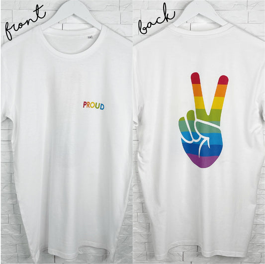 Proud Pride LGBT Rainbow T Shirt - Lovetree Design