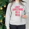 Last Christmas As A Miss Jumper With Bold Gold Print - Lovetree Design