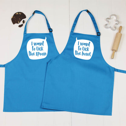 Sibling Apron Set Speech Bubble - Lovetree Design