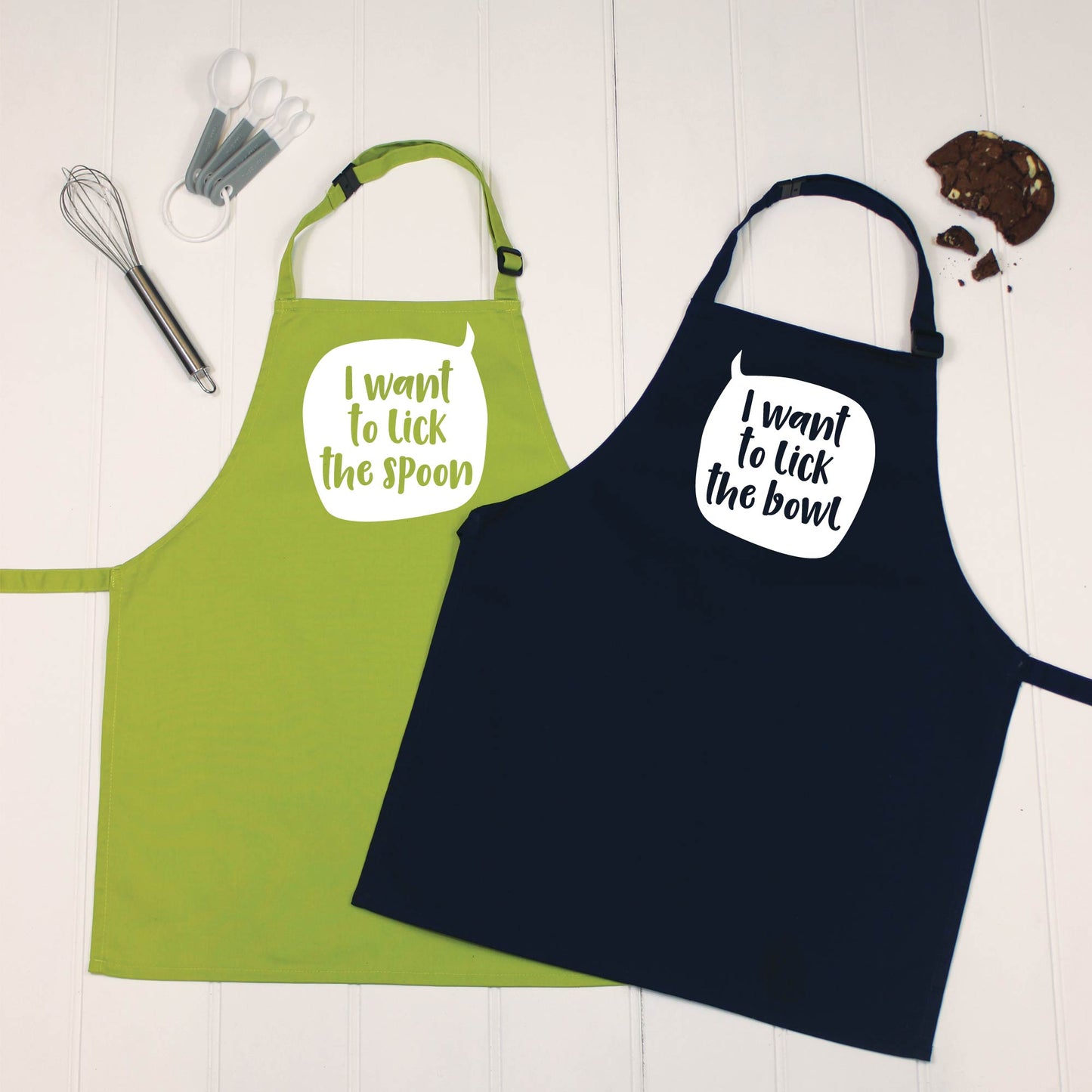 Sibling Apron Set Speech Bubble - Lovetree Design