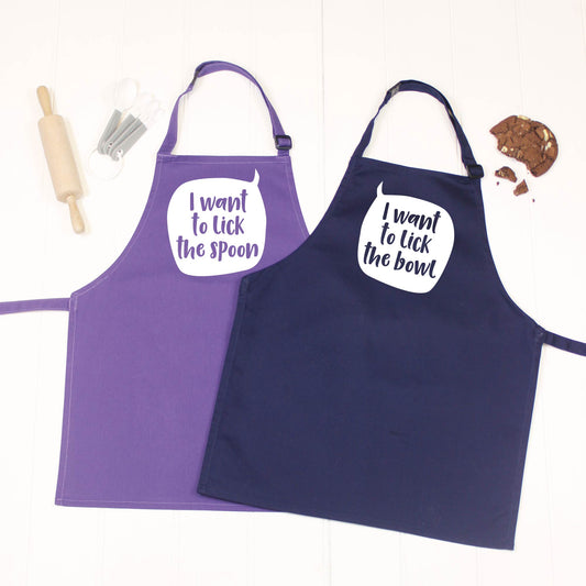 Sibling Apron Set Speech Bubble - Lovetree Design