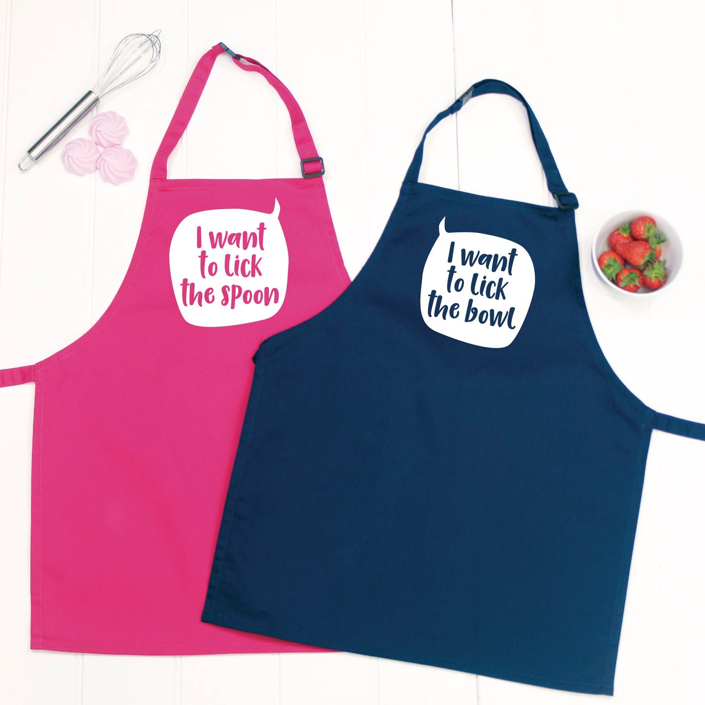 Sibling Apron Set Speech Bubble - Lovetree Design