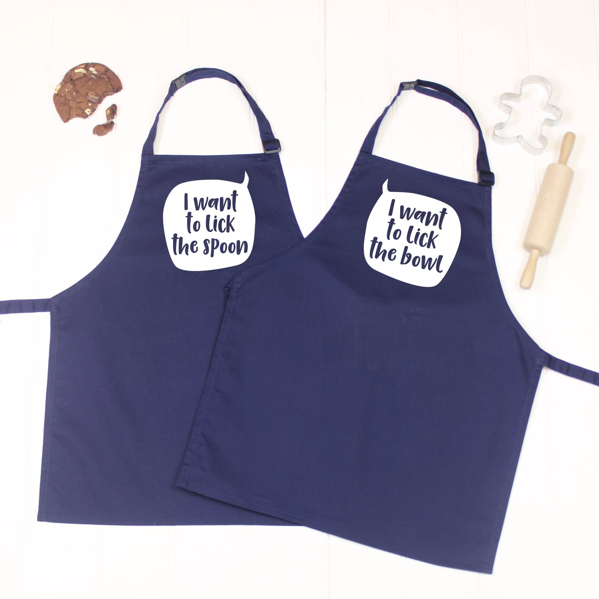 Sibling Apron Set Speech Bubble - Lovetree Design