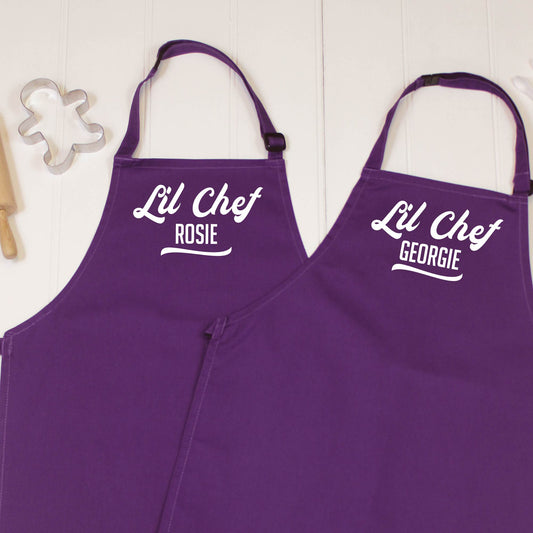 Personalised Kids Apron Set Retro Style - Lovetree Design