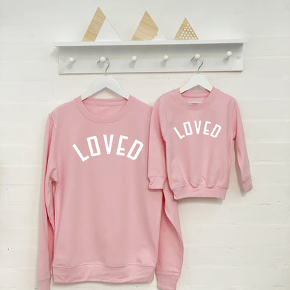 Loved Matching Mum And Daughter Matching Sweatshirt Set - Lovetree Design