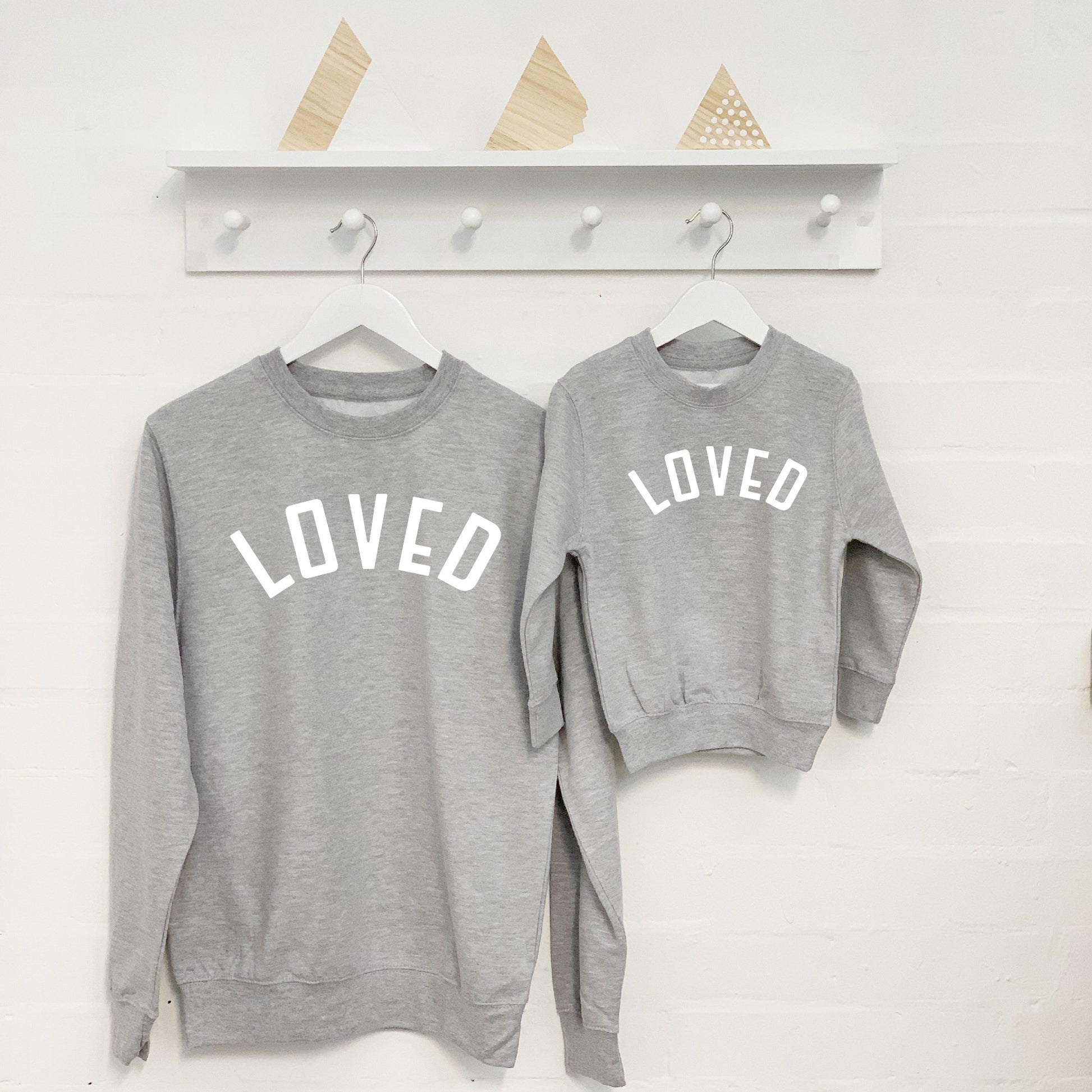 Loved Matching Mum And Daughter Matching Sweatshirt Set - Lovetree Design