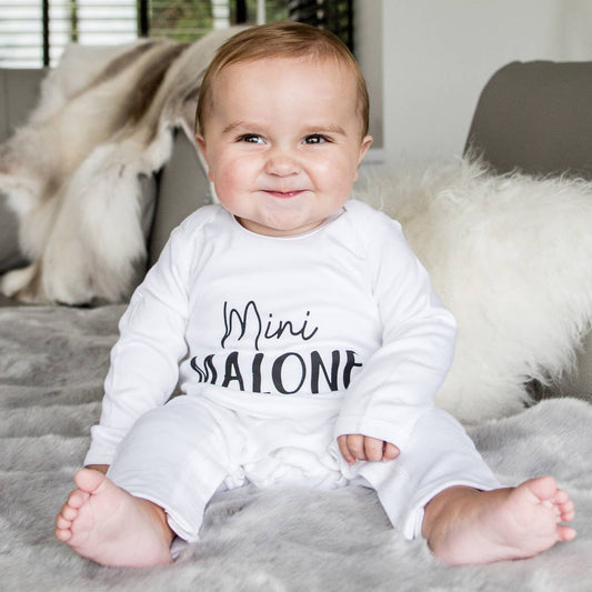 'Mini' Personalised Babygrow Gift For New Baby - Lovetree Design