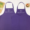Mr And Mrs Personalised Apron Script Style - Lovetree Design