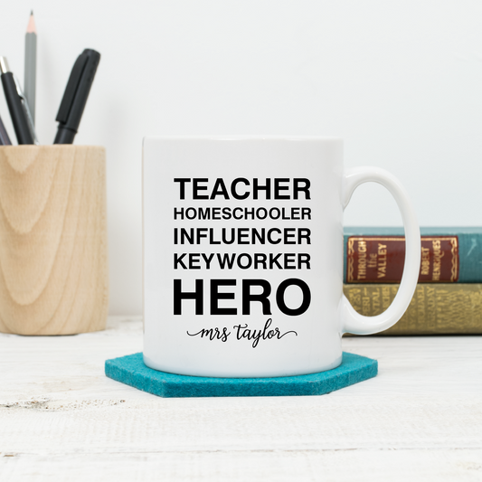 Teacher Personalised Hero Mug - Lovetree Design