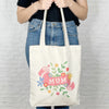 Mum Scroll Tote Bag With Flowers - Lovetree Design