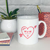 Mum In A Heart Mug - Lovetree Design
