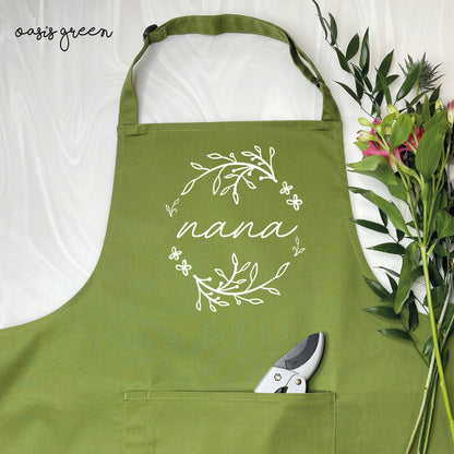 Laurel Leaves Apron For Grandma - Lovetree Design