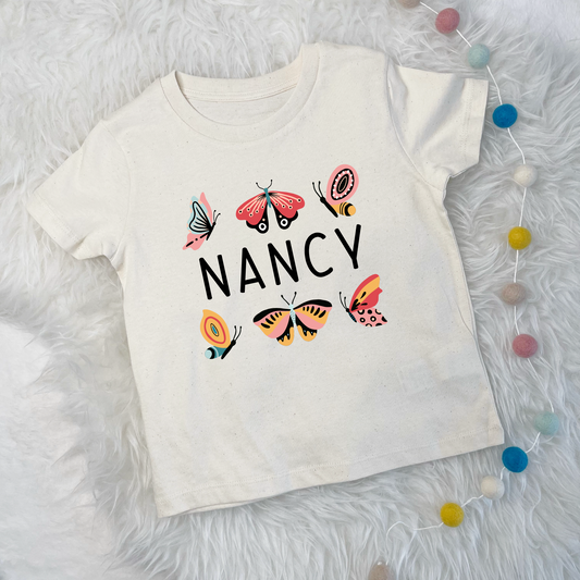 Personalised Butterfly Kids T Shirt - Lovetree Design