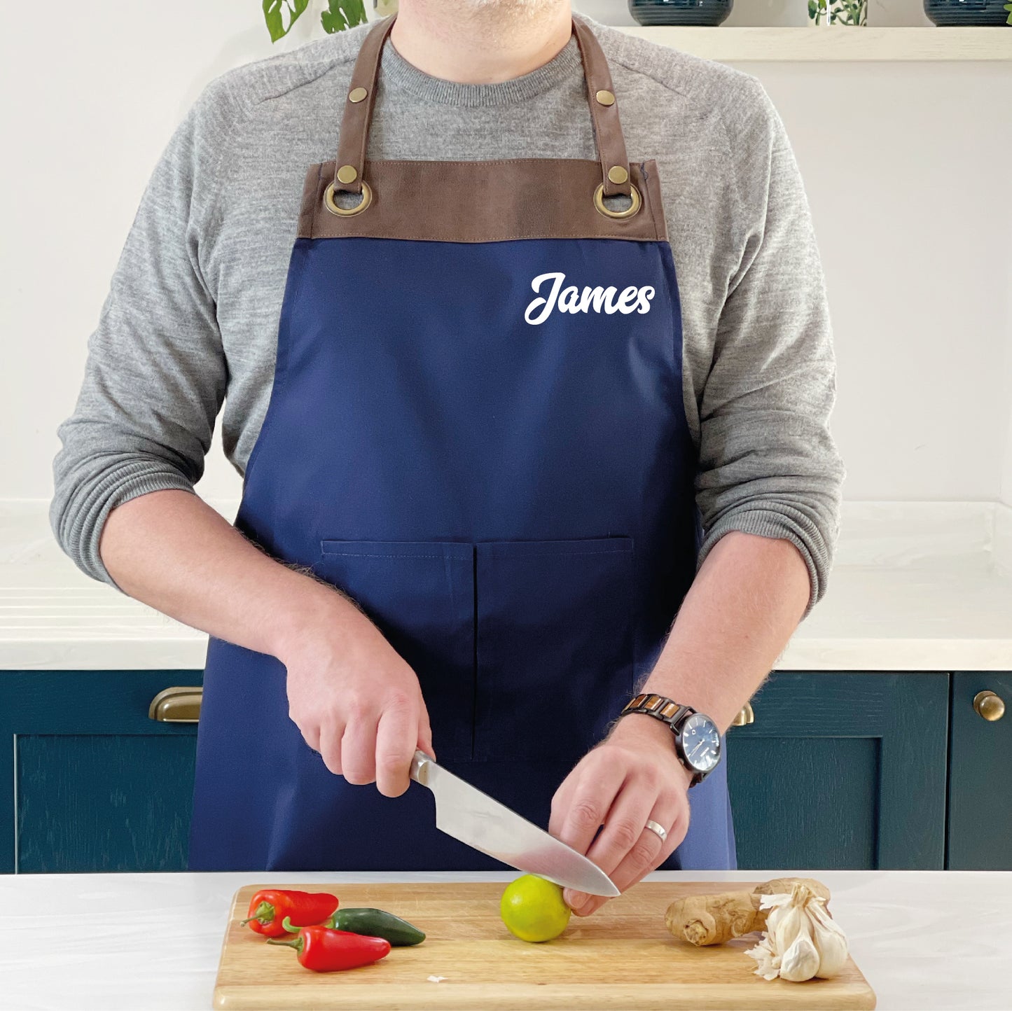 Personalised Artisan Apron With Name - Lovetree Design