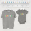 Pastels Besties Matching Kids T Shirts - Lovetree Design