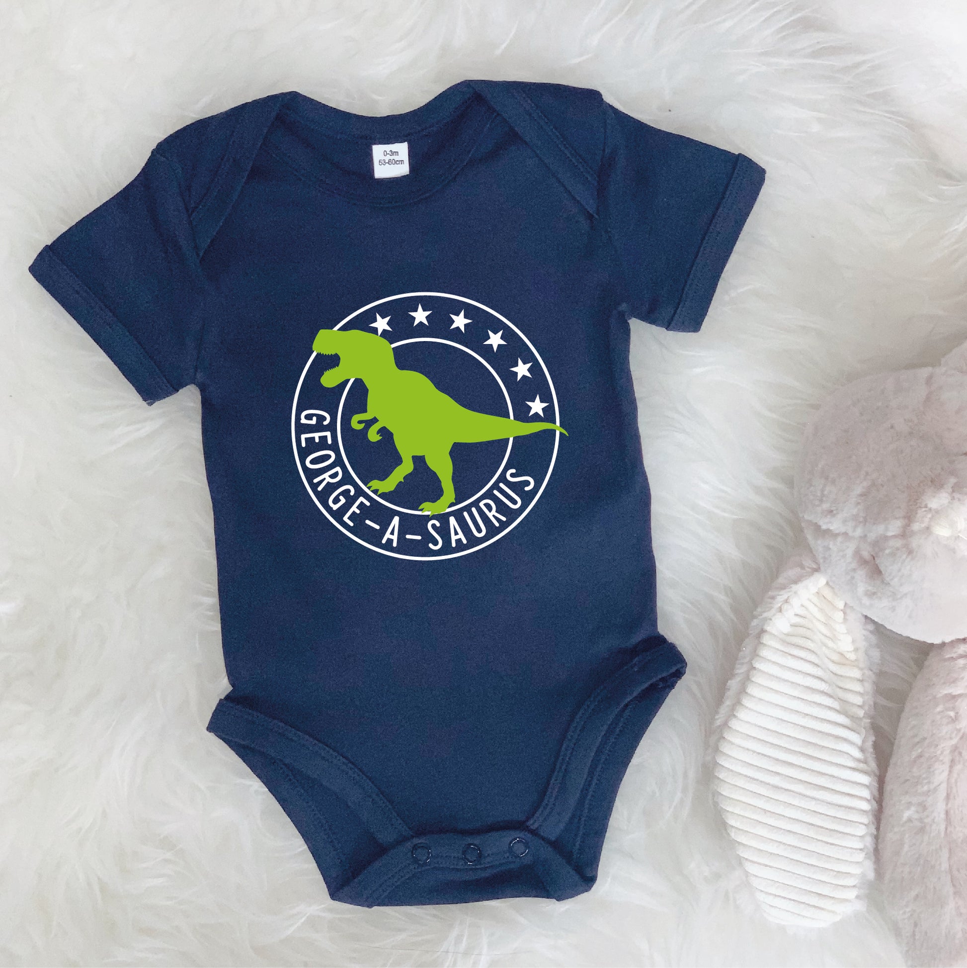 Personalised Dinosaur Babygrow - Lovetree Design