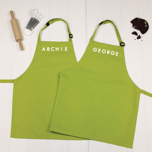 Personalised Kids Apron Set With Name - Lovetree Design