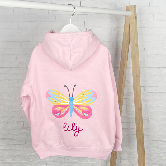 Personalised Girls Butterfly Hoodie - Lovetree Design