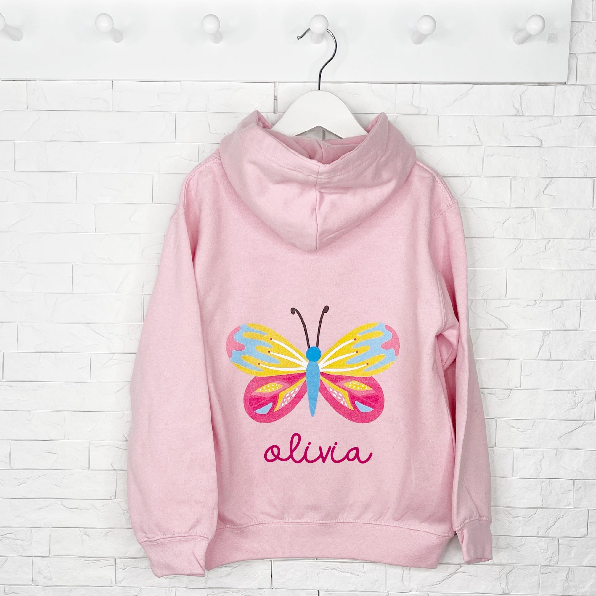 Personalised Girls Butterfly Hoodie - Lovetree Design