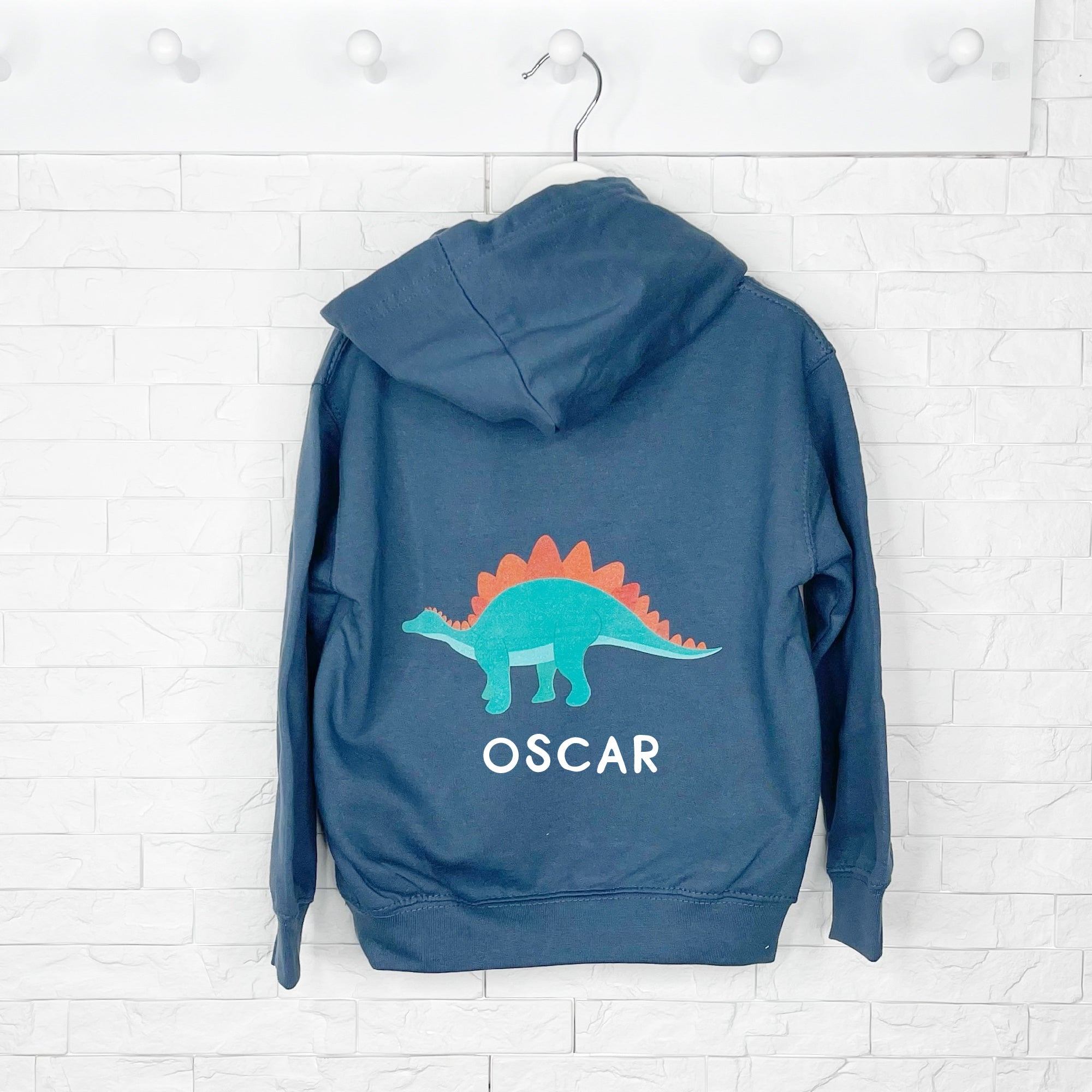 Personalised dinosaur hoodie sale