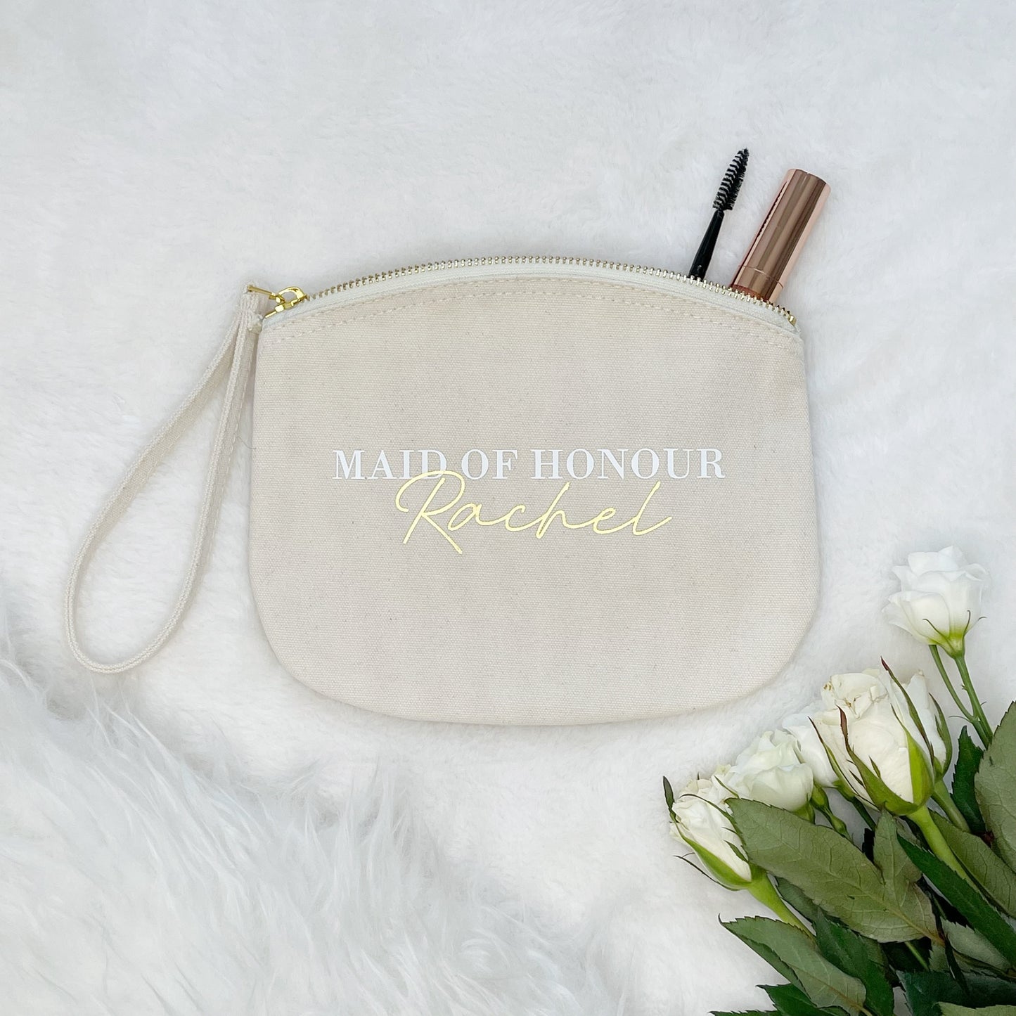 Maid Of Honour Personalised Wedding Make Up Bag - Lovetree Design