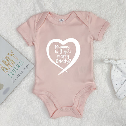 Personalised Proposal  in a heart Babygrow - Lovetree Design