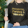 Prosecco, Parties And Presents Christmas Jumper - Lovetree Design