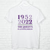 Queen's Platinum Jubilee Year Block Adult T Shirt - Lovetree Design