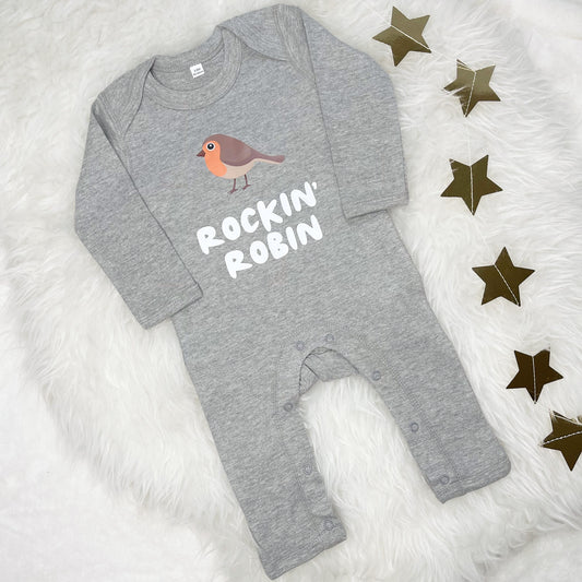 Rockin Robin Christmas Rompersuit - Lovetree Design