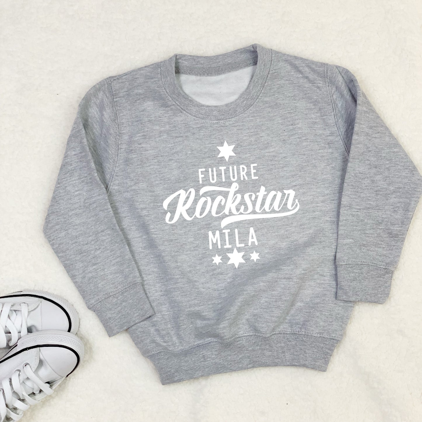 Future Rockstar Personalised Kids Sweatshirt With Stars