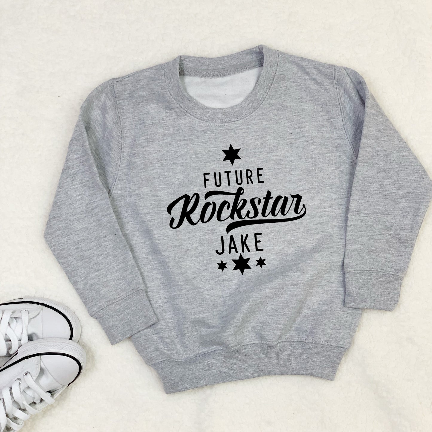 Future Rockstar Personalised Kids Sweatshirt With Stars