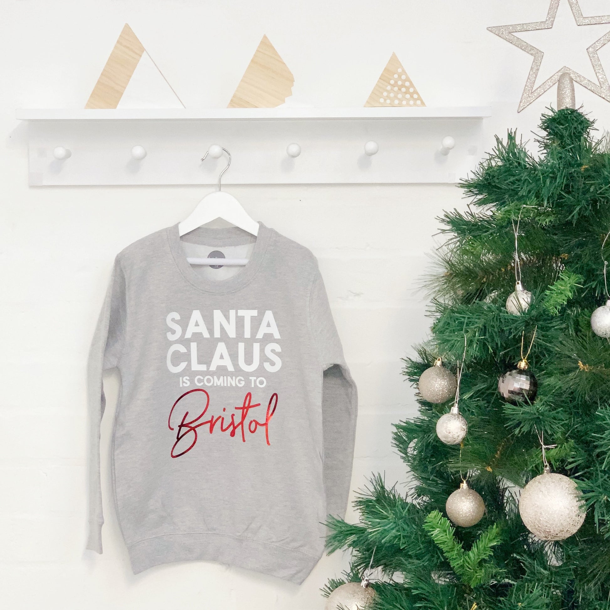 Santa Claus Is Coming To… Kids Christmas Jumper - Lovetree Design