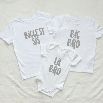 Biggest Bro, Big Bro Lil Bro Sibling T Shirts - Lovetree Design