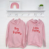 Big Sister Little Sister Pink And Red Hoodies - Lovetree Design