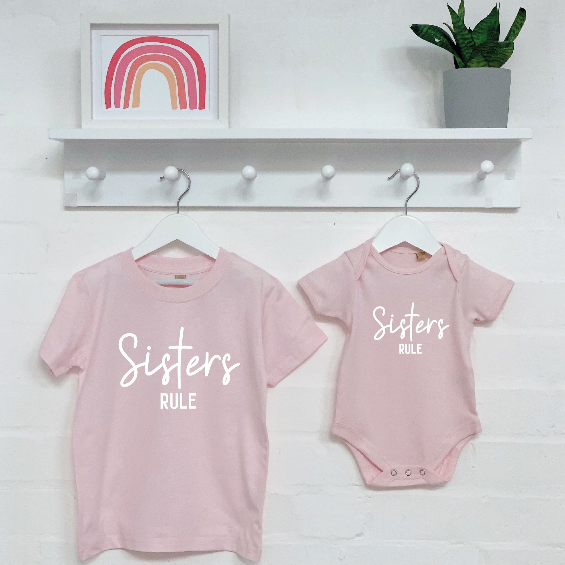 Sisters Rule. Matching T Shirt And Babygrow Set - Lovetree Design