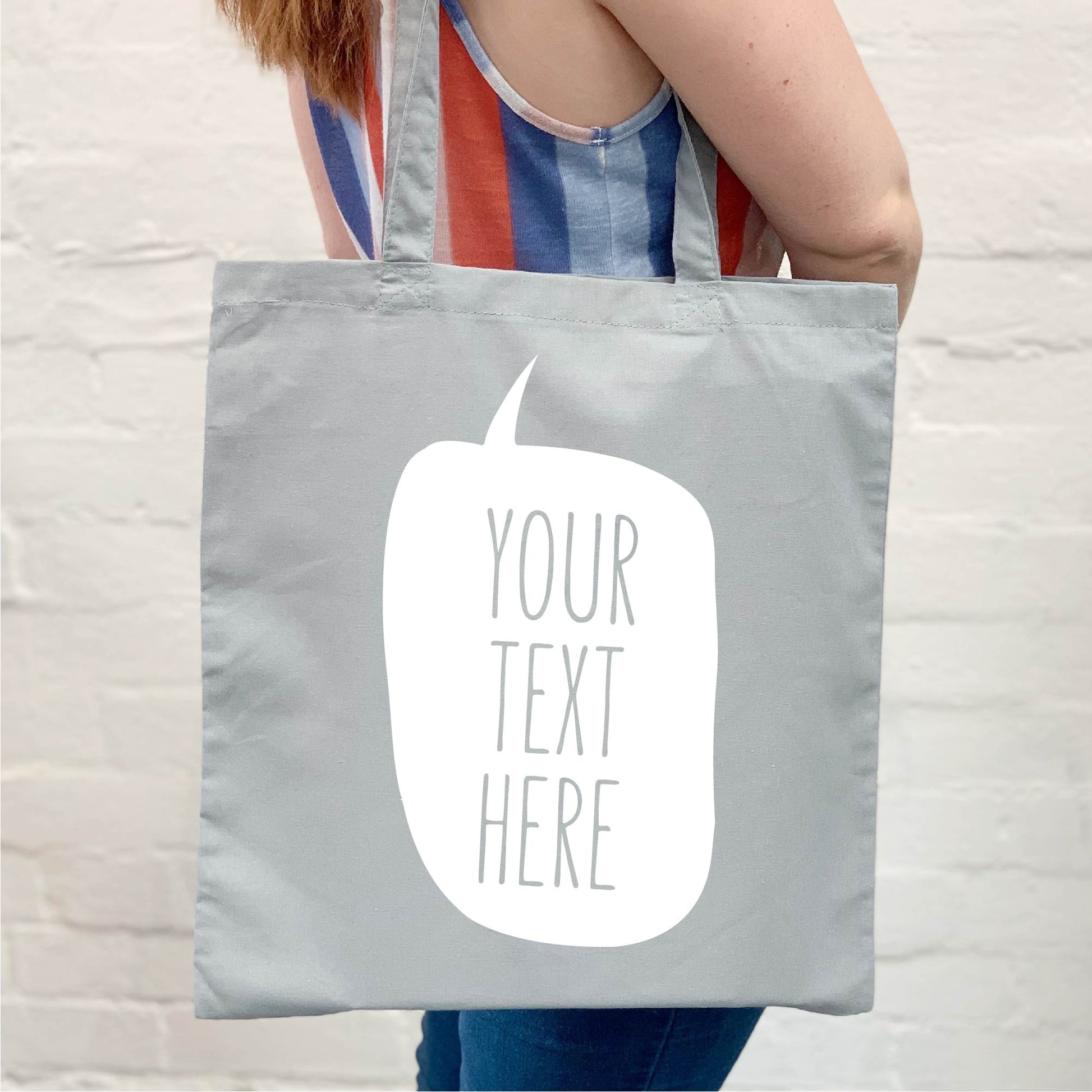 Personalised Speech Bubble Tote Bag - Lovetree Design