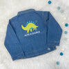 Kids Personalised Dinosaur Denim Jacket