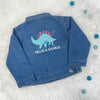 Girls Personalised Dinosaur Denim Jacket